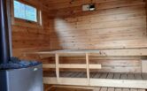 Karttu sauna from the inside.