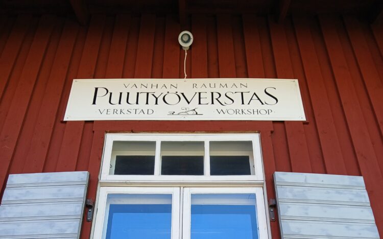 Old Rauma woodworking workshop in Tammela.