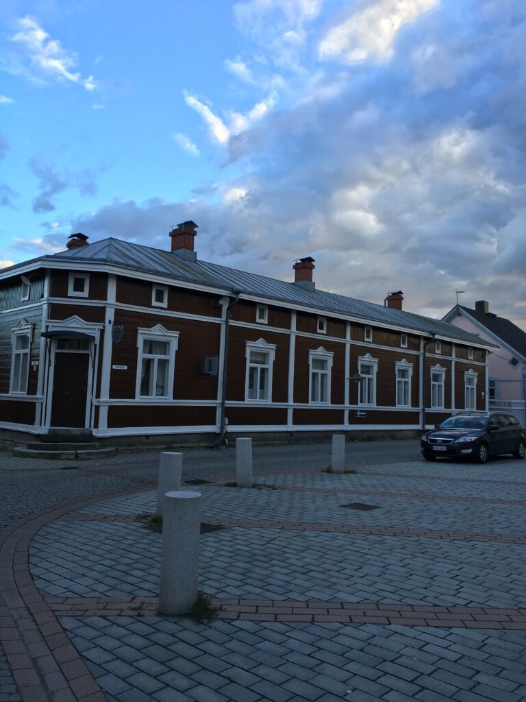 Kauppakatu-street during the evening in Old Rauma.