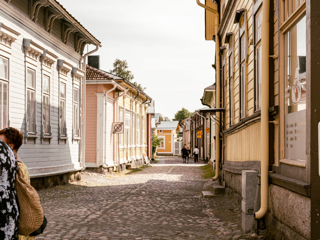 Vanhan Rauman katunäkymä.