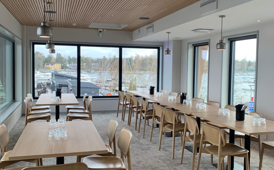 Marina Vistan toisen kerroksen kokoustilat.