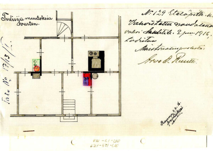 Building drawing of Tammela 4.