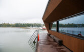 Marina Vista sauna ulkona.