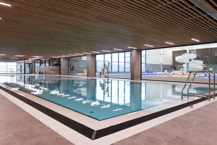 Children's pool and teaching pool at the new Rauma swimming hall.