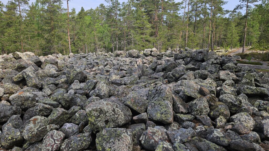 A crain in Sammallahdenmäki.