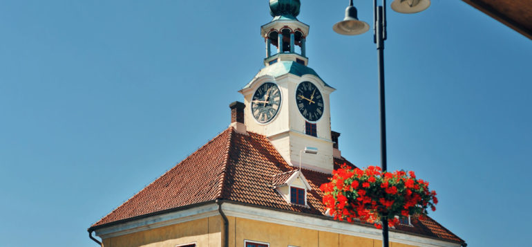 Old Town Hall and flowers