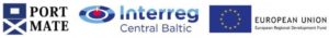 Logos of the PortMate, Interreg Central Baltic, European Regional Development Fund.